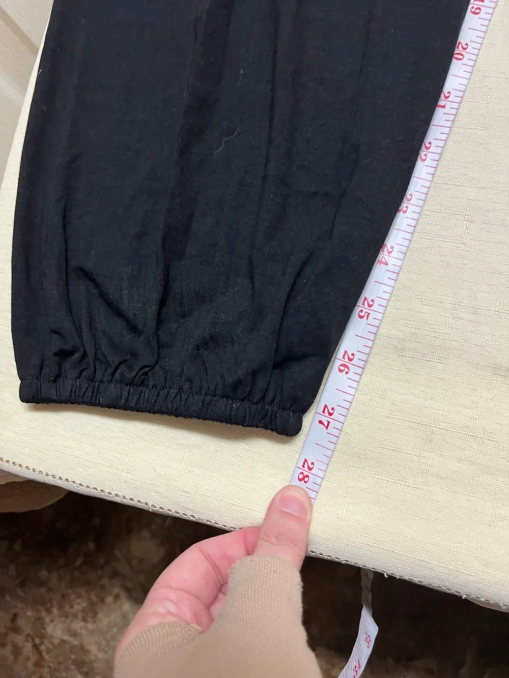QIANXIZHAN L black high waisted harem pants